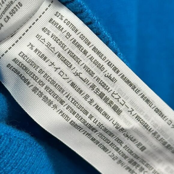 Hollister Mens Aqua Blue V Neck Sweater Coastal Preppy Classic Casual Everyday - Picture 10 of 13